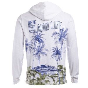 NWOT Tommy Bahama Faded Oasis Long-Sleeve Hoodie